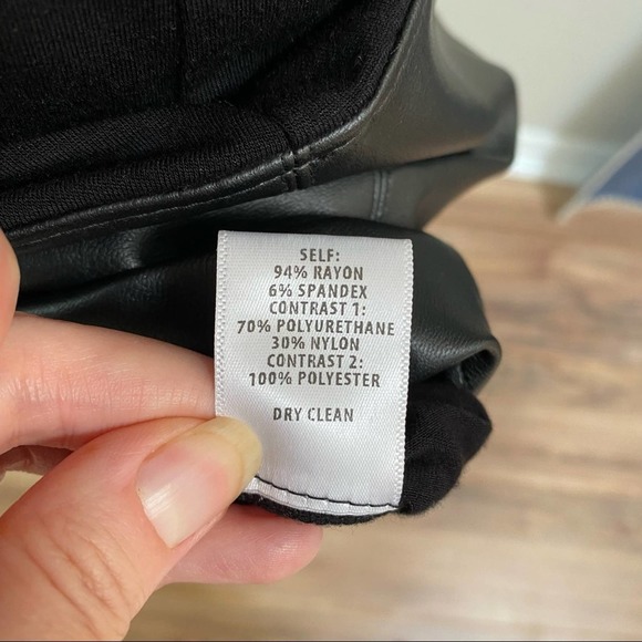 BAILEY 44 Black Vegan Leather Mini Dress Size Small - Picture 10 of 11